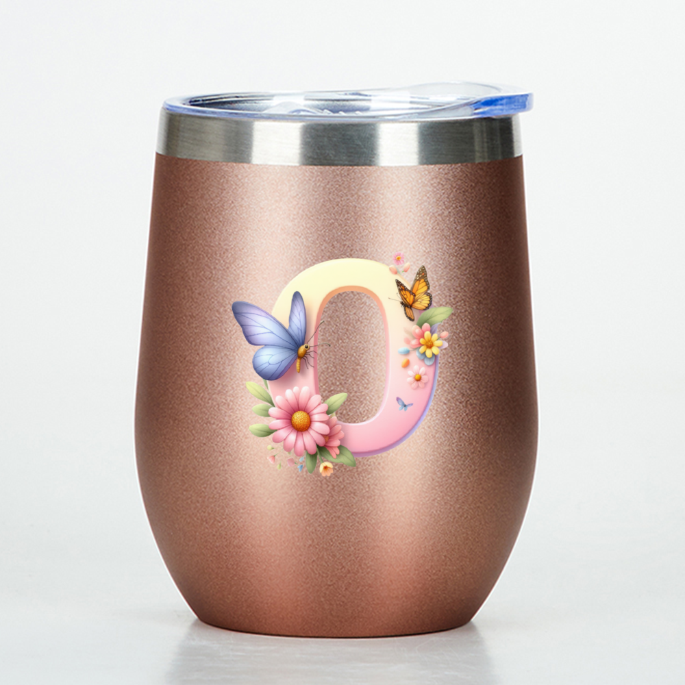 Custom letter wine tumbler - Tumbler World