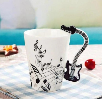 Musical Instrument Mug with Guitar Handle - Tumbler World