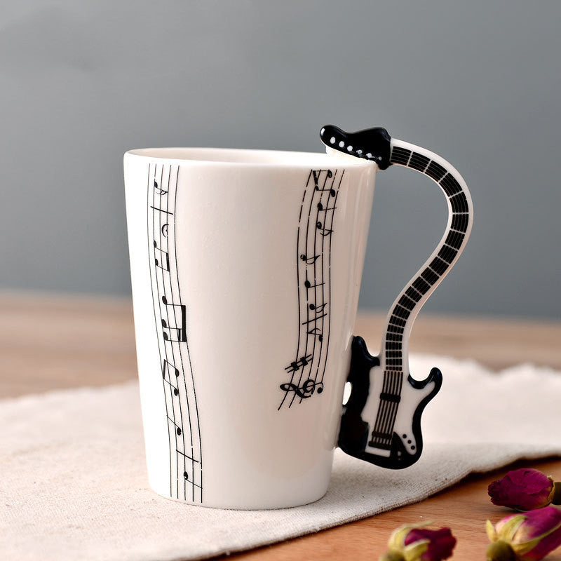 Musical Instrument Mug with Guitar Handle - Tumbler World