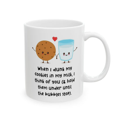 Cookies and Milk: Dark Humor coffee mug