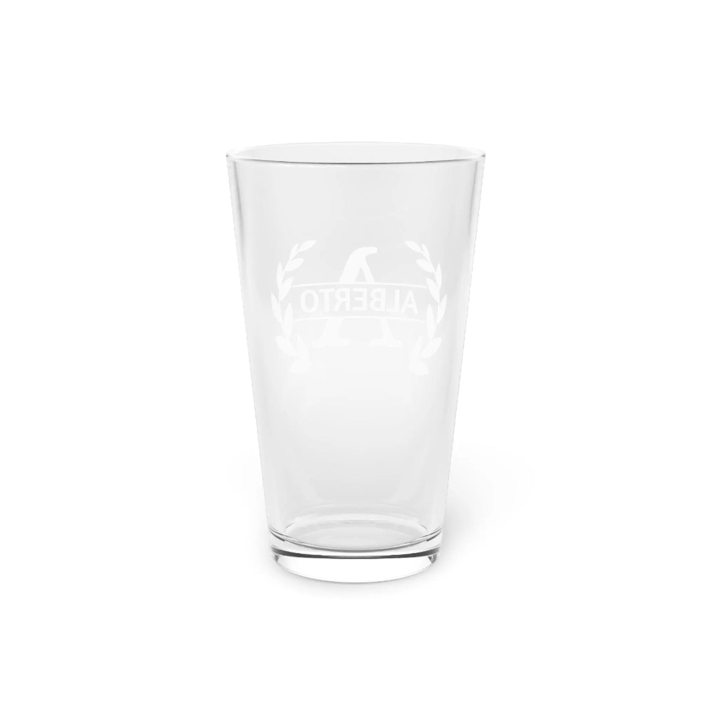 Personalized 16oz Pint Glass - Custom Initial and Name - Tumbler World