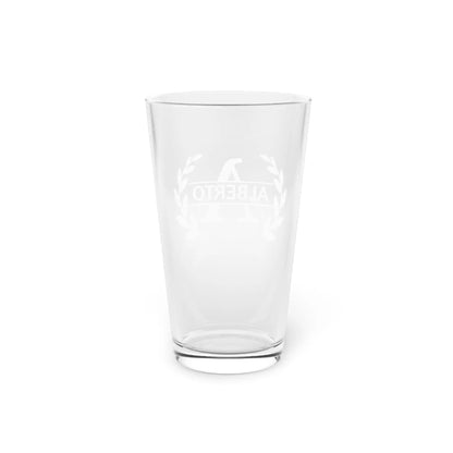 Personalized 16oz Pint Glass - Custom Initial and Name - Tumbler World