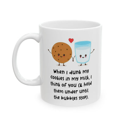 Cookies and Milk: Dark Humor coffee mug