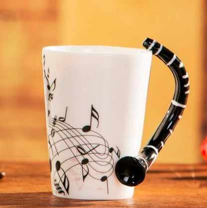 Musical Instrument Mug with Guitar Handle - Tumbler World