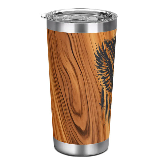 Patriotic Eagle Stainless Steel Tumbler - 18oz - Tumbler World