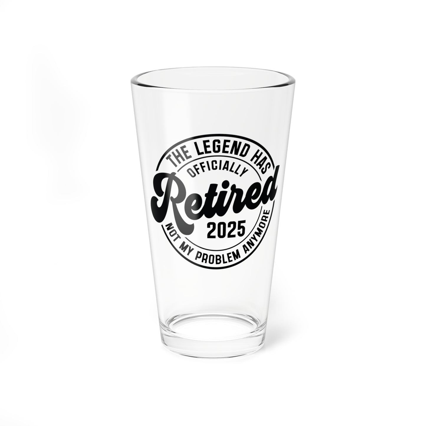 16oz Pint Glass - The Legend Has Retired 2025