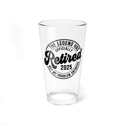 16oz Pint Glass - The Legend Has Retired 2025