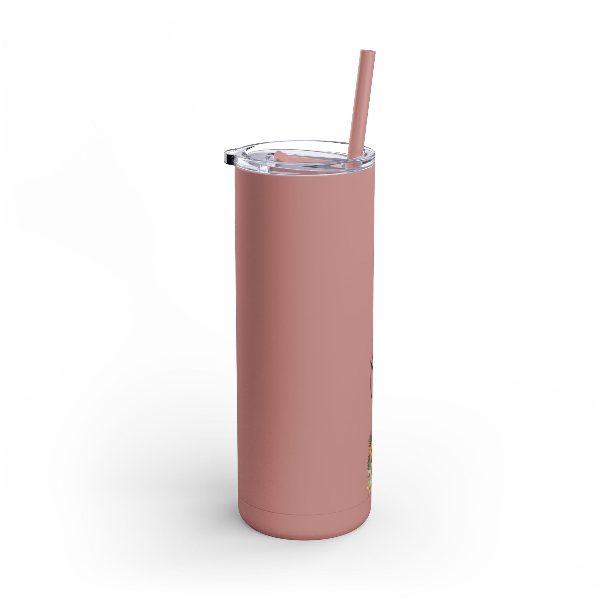 Personalized Skinny Tumbler with straw 20oz - Tumbler World