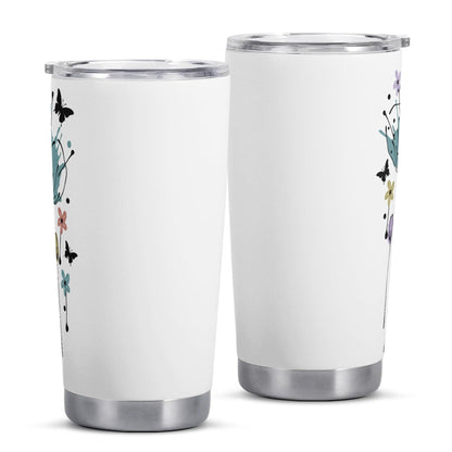 Mama Tumbler 20oz - Stainless Steel, Insulated with Butterfly Design Tumblers Tumbler World 