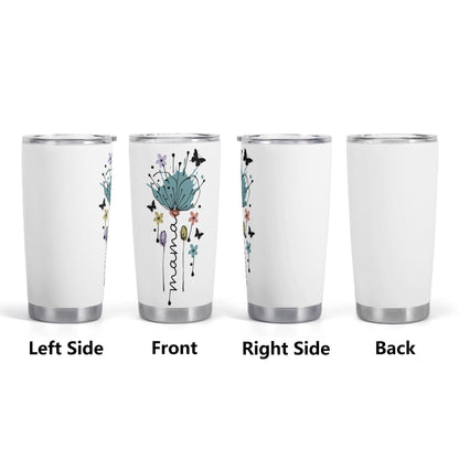 Mama Tumbler 20oz - Stainless Steel, Insulated with Butterfly Design Tumblers Tumbler World 