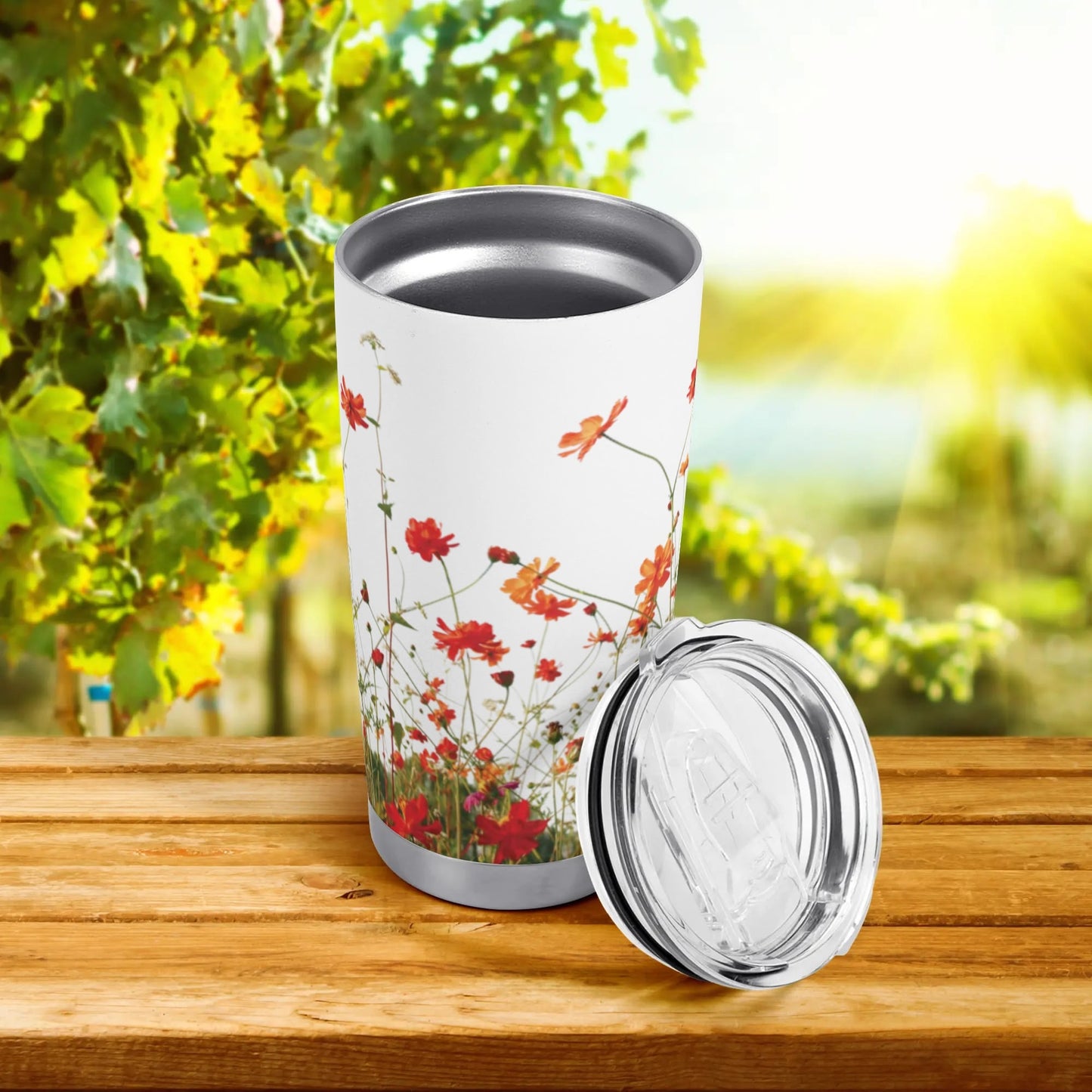 Floral Tumbler 20oz - Tumbler World