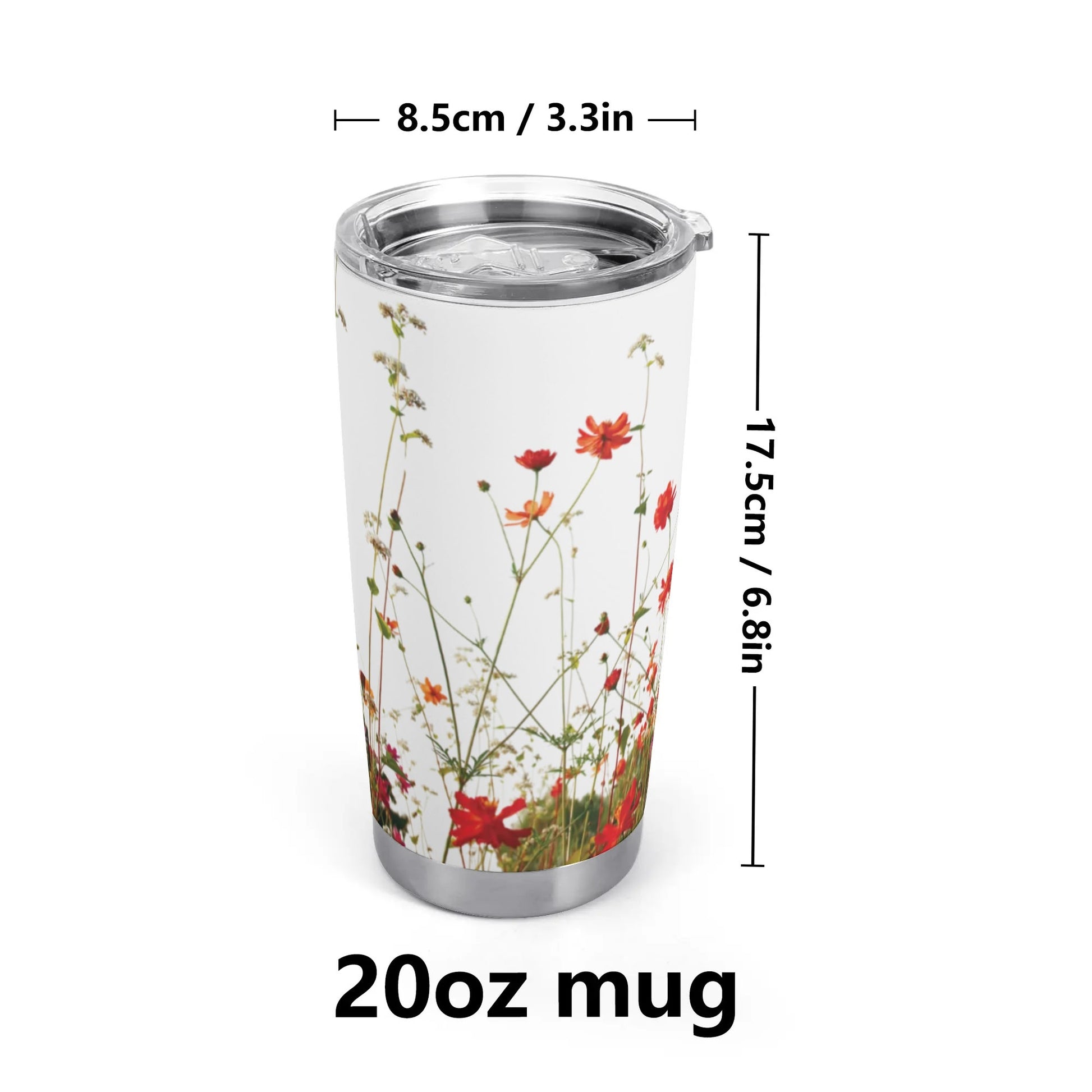 Floral Tumbler 20oz - Tumbler World