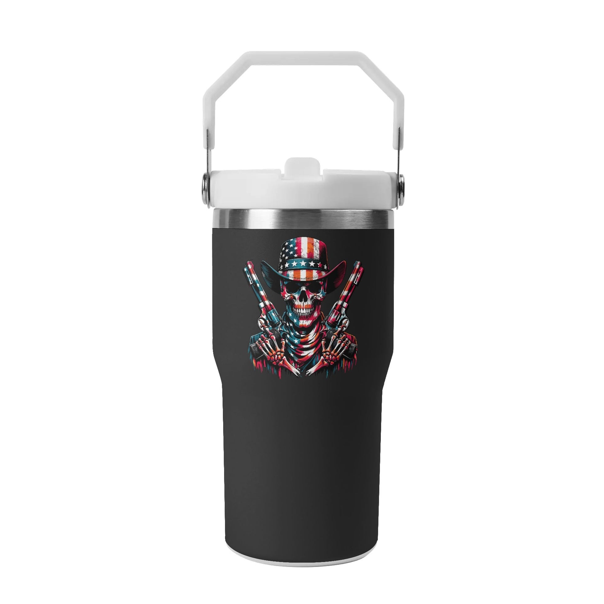 Patriotic Skull Tumbler 20oz Tumbler Tumbler World 