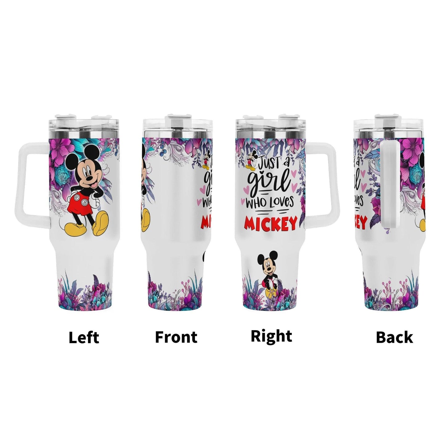 Just a Girl Who Loves Mickey Tumbler - 40 oz - Tumbler World