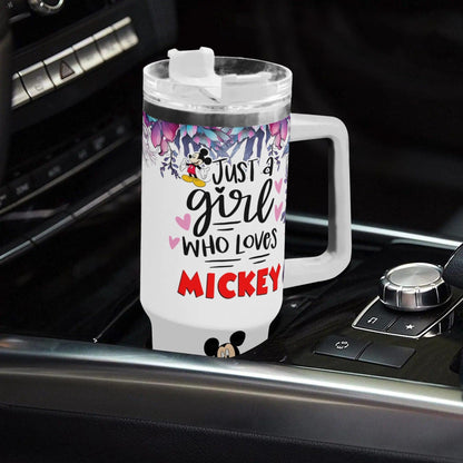 Just a Girl Who Loves Mickey Tumbler - 40 oz - Tumbler World