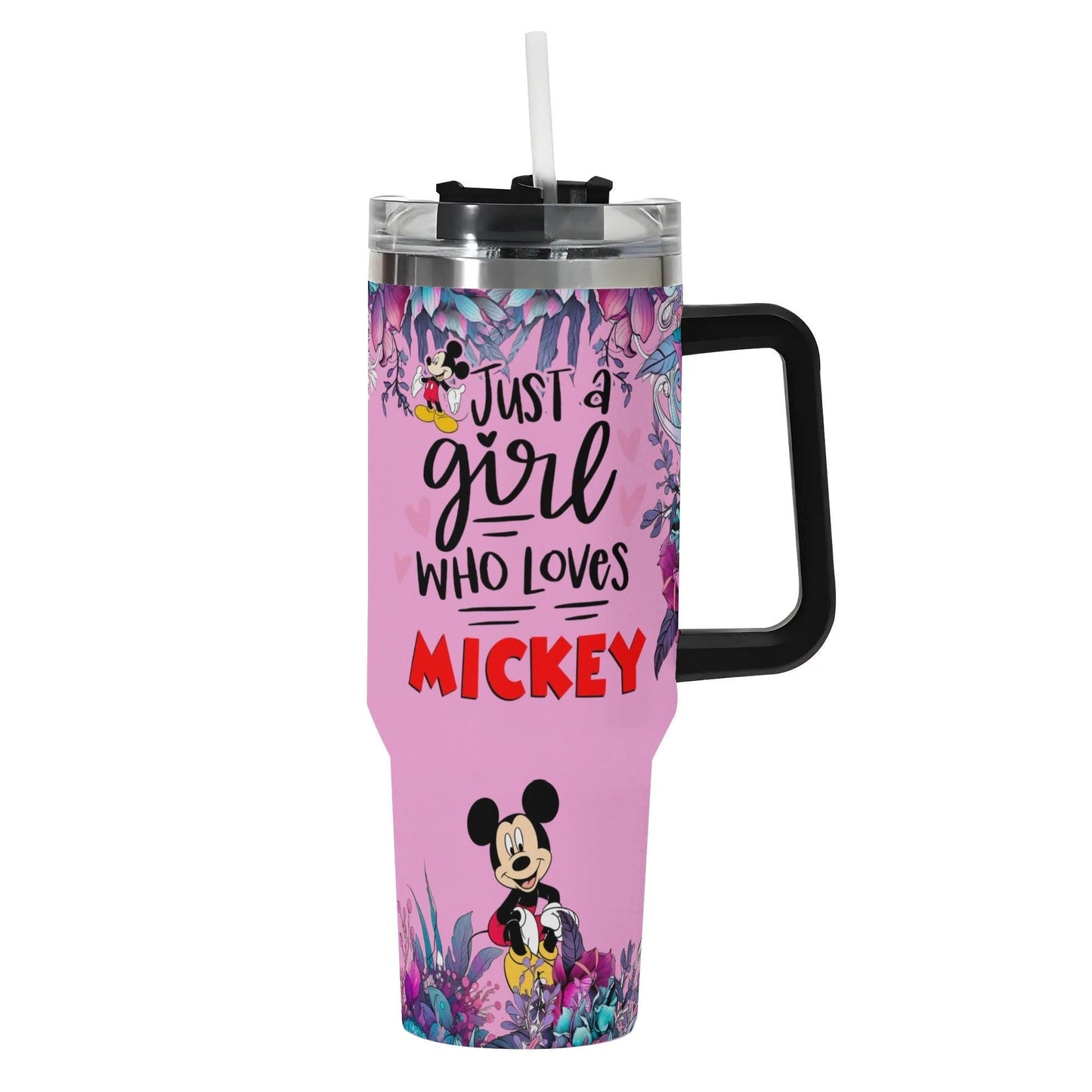 Just a girl who loves Mickey tumbler 40oz - Tumbler World