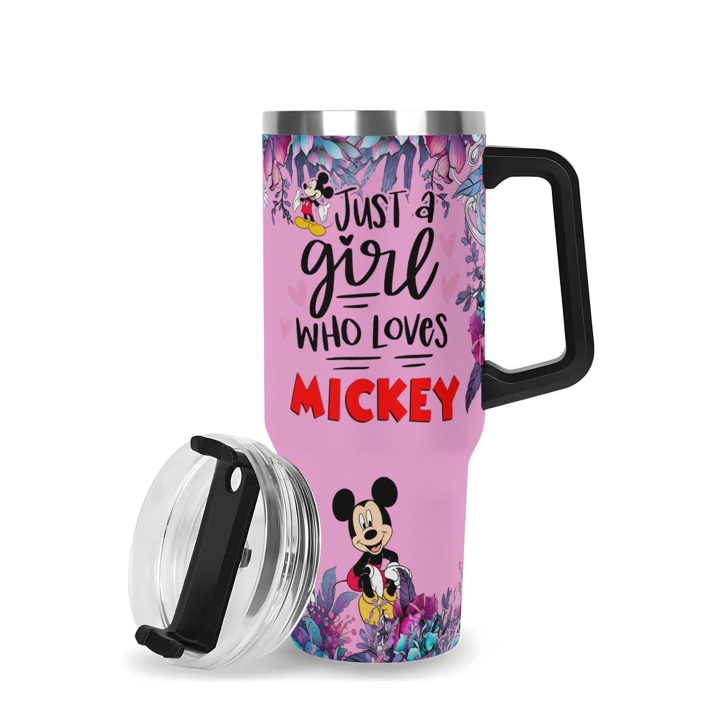 Just a girl who loves Mickey tumbler 40oz - Tumbler World