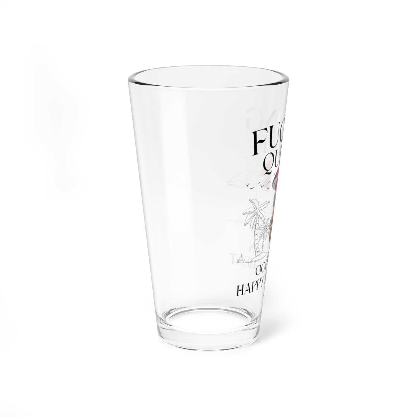 Funny Retirement - 'Fucking Quitter' 16oz Pint Glass