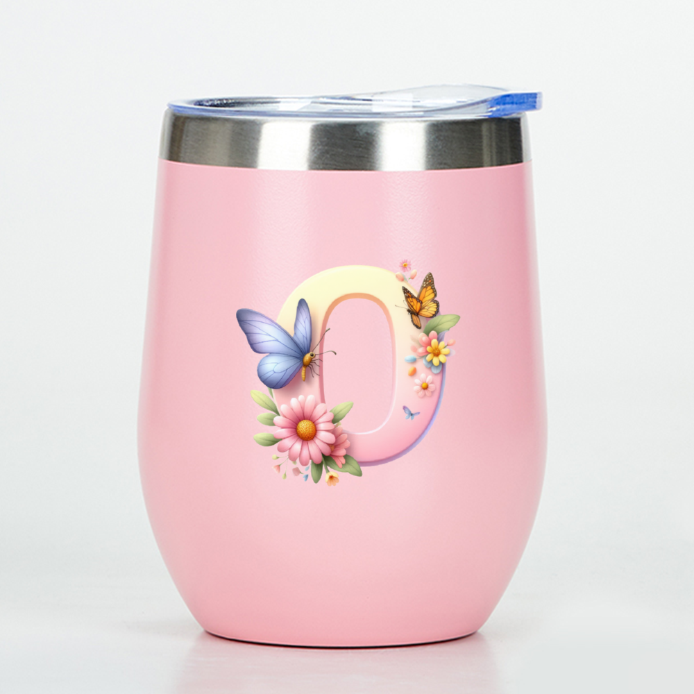 Custom letter wine tumbler - Tumbler World