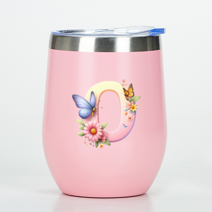 Custom letter wine tumbler - Tumbler World