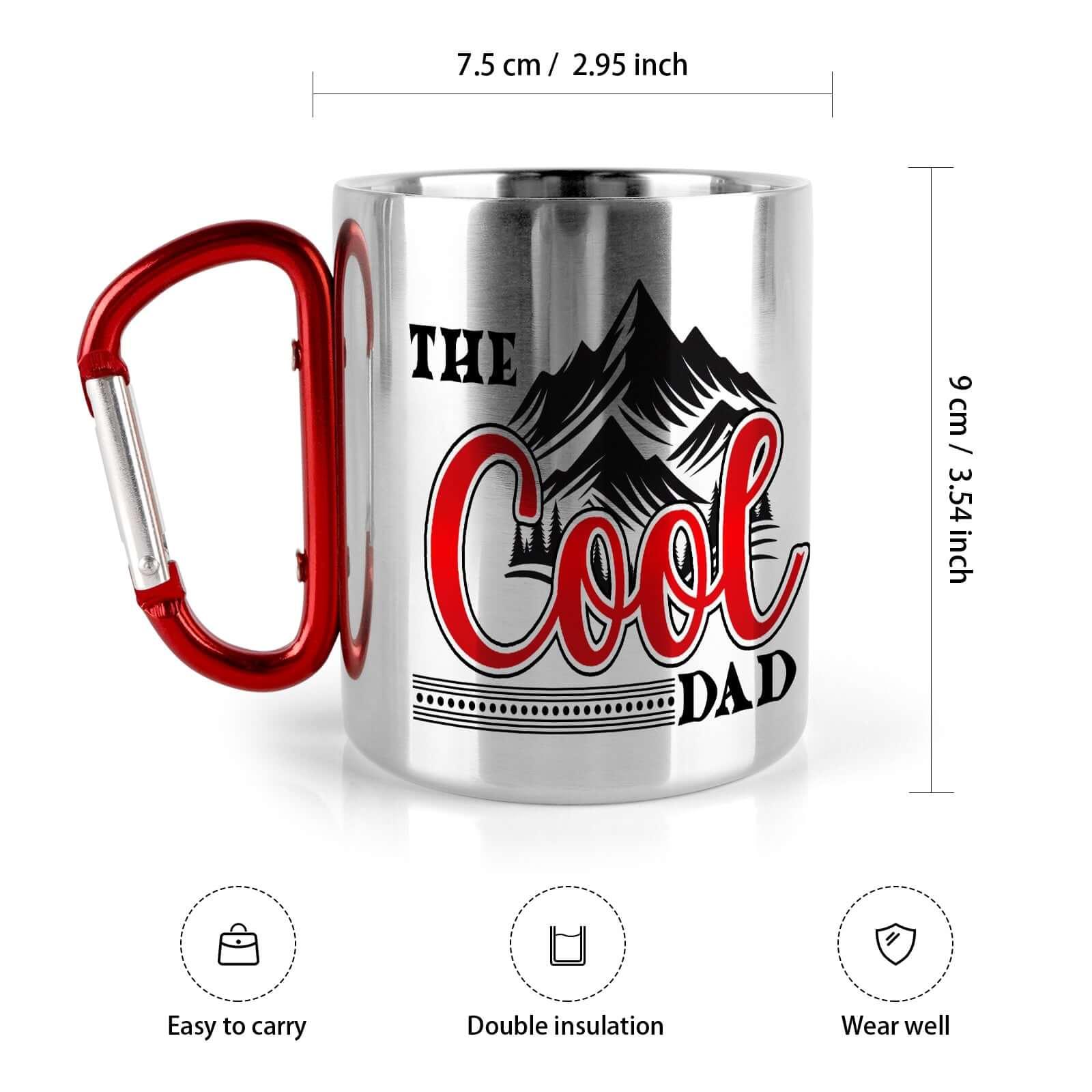 The cool dad carabiner camping mug Mugs Tumbler World 