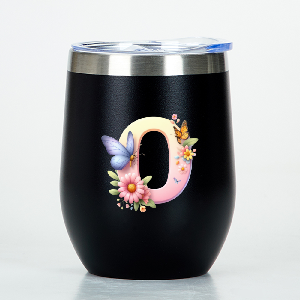 Custom letter wine tumbler - Tumbler World