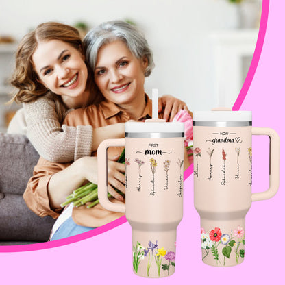 Personalized mother grandma tumbler 40oz