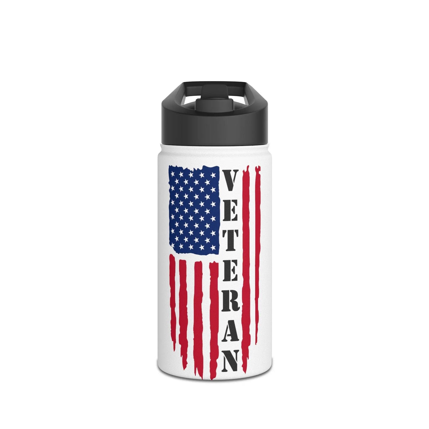 Veteran American Flag Stainless Steel Water Bottle - Tumbler World