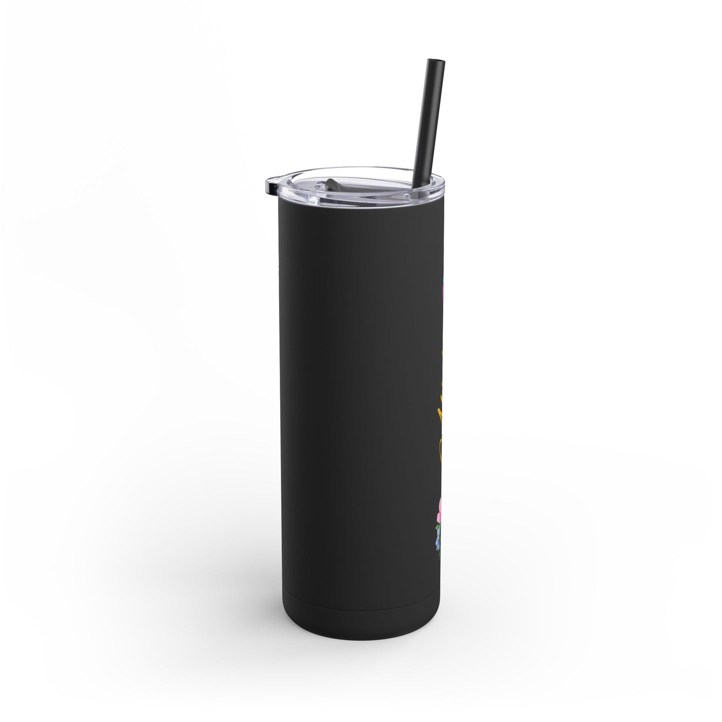 Personalized Skinny Tumbler with straw 20oz - Tumbler World