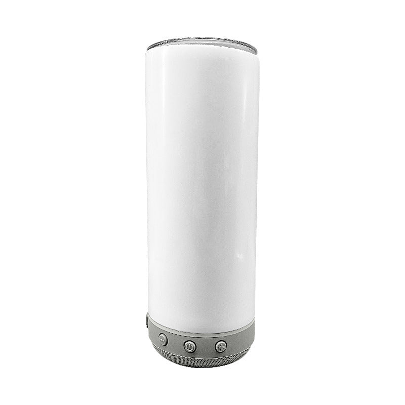 20oz Bluetooth tumbler with gray speaker base