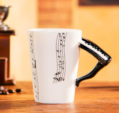 Musical Instrument Mug with Guitar Handle - Tumbler World