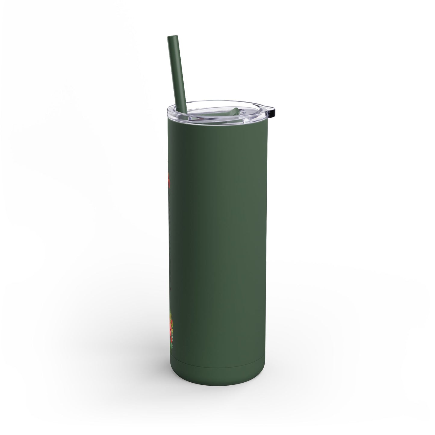 Personalized Skinny Tumbler with straw 20oz - Tumbler World