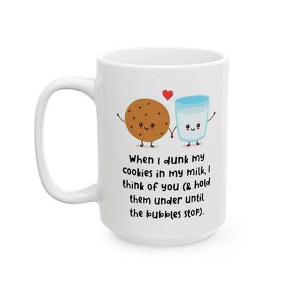 Cookies and Milk: Dark Humor coffee mug