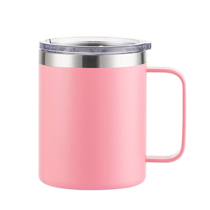 Solid Color Thermal Mug with handle Tumblers Tumbler World Spray Powder 12oz 