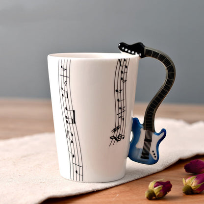 Musical Instrument Mug with Guitar Handle - Tumbler World