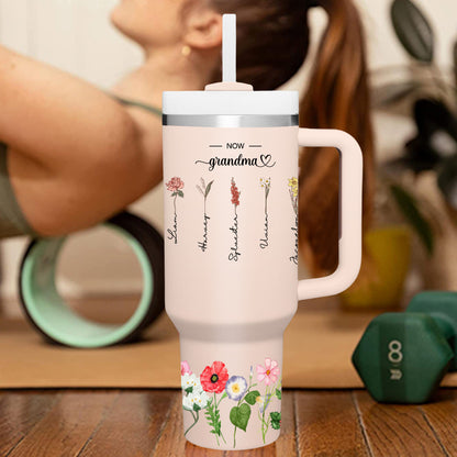 Personalized mother grandma tumbler 40oz