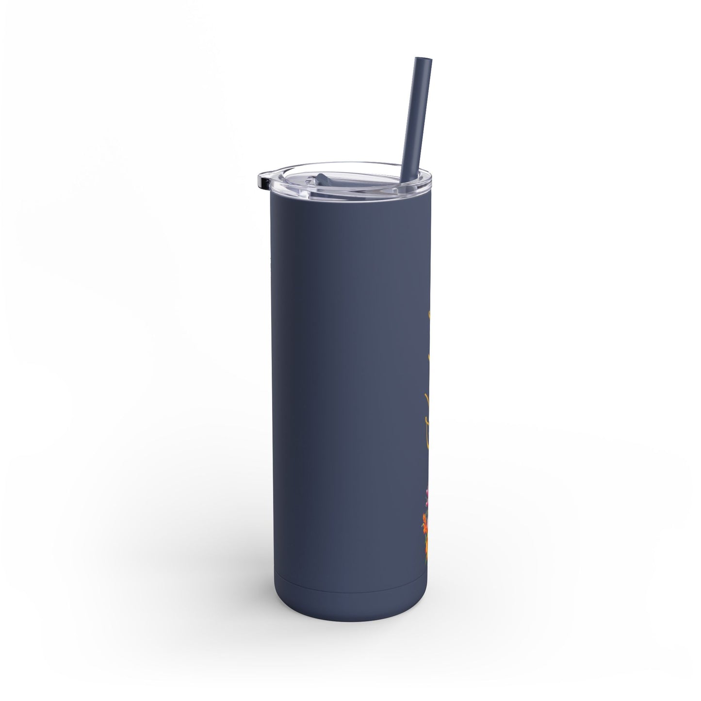 Personalized Skinny Tumbler with straw 20oz - Tumbler World