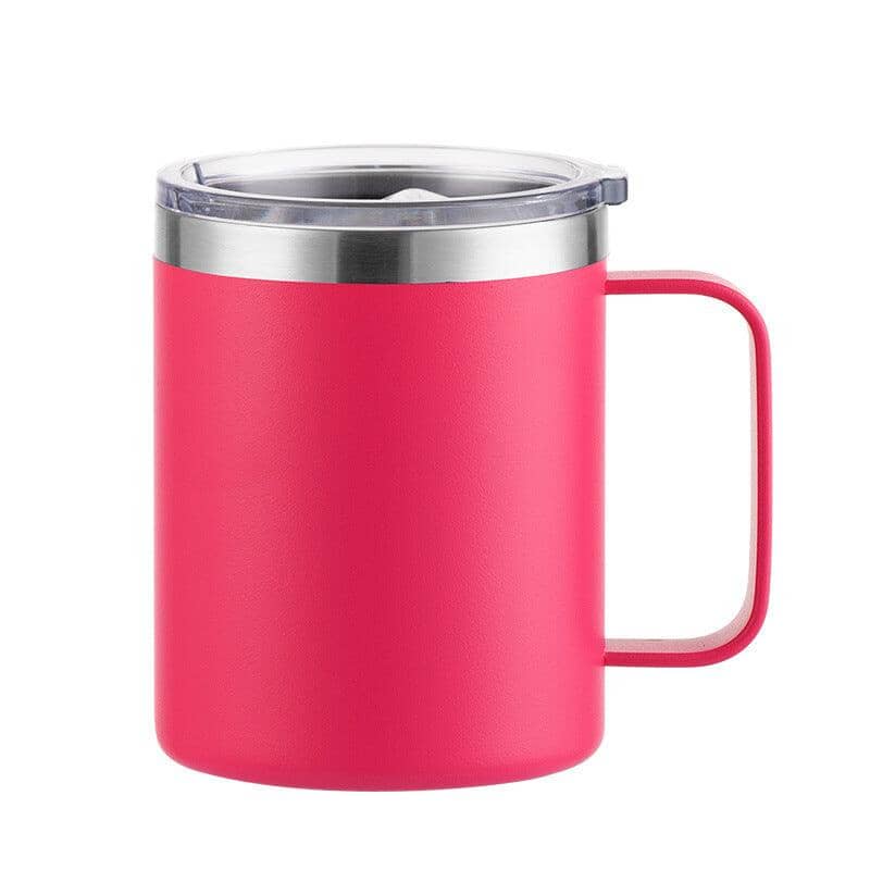 Solid Color Thermal Mug with handle Tumblers Tumbler World Spray Deep Powder 12oz 