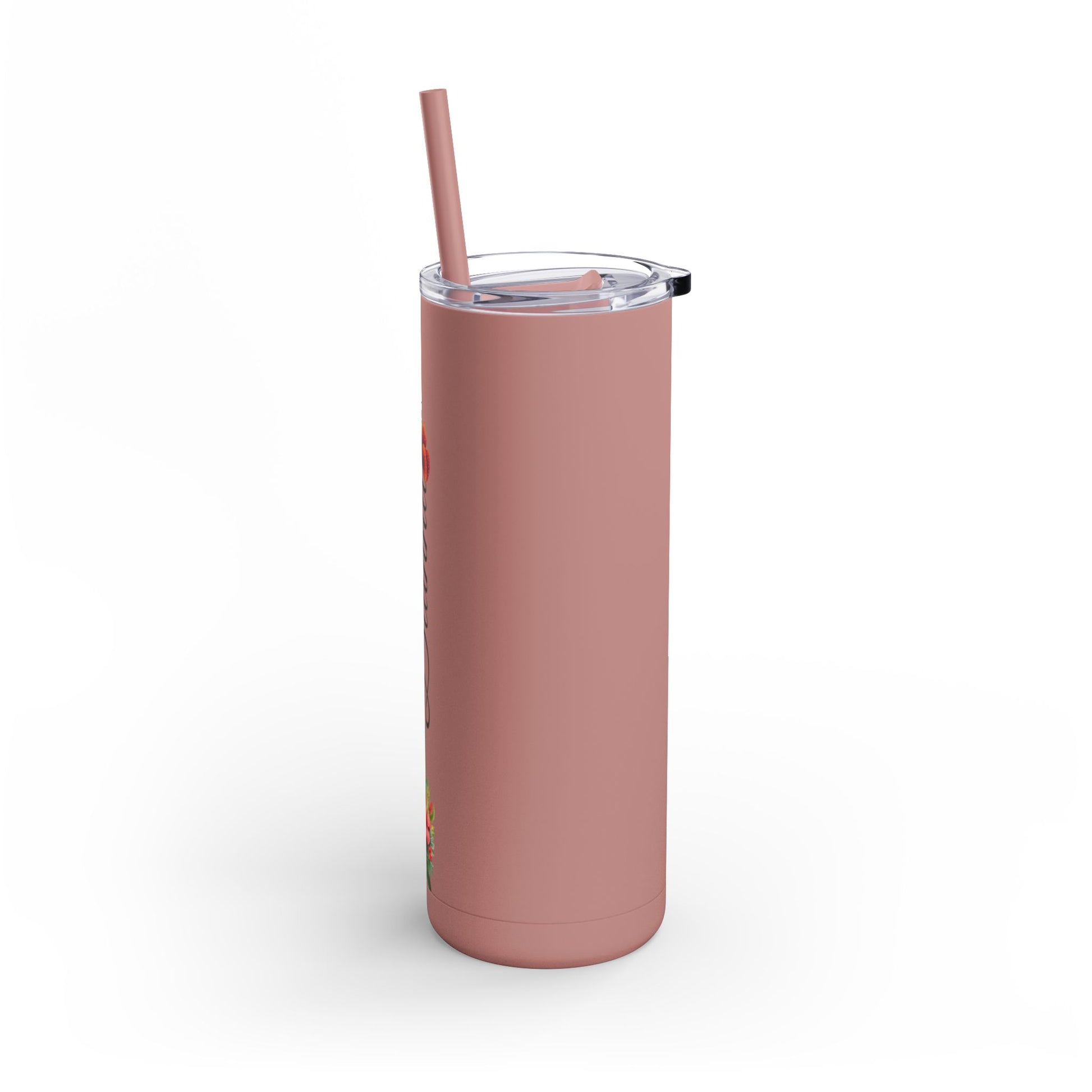 Personalized Skinny Tumbler with straw 20oz - Tumbler World