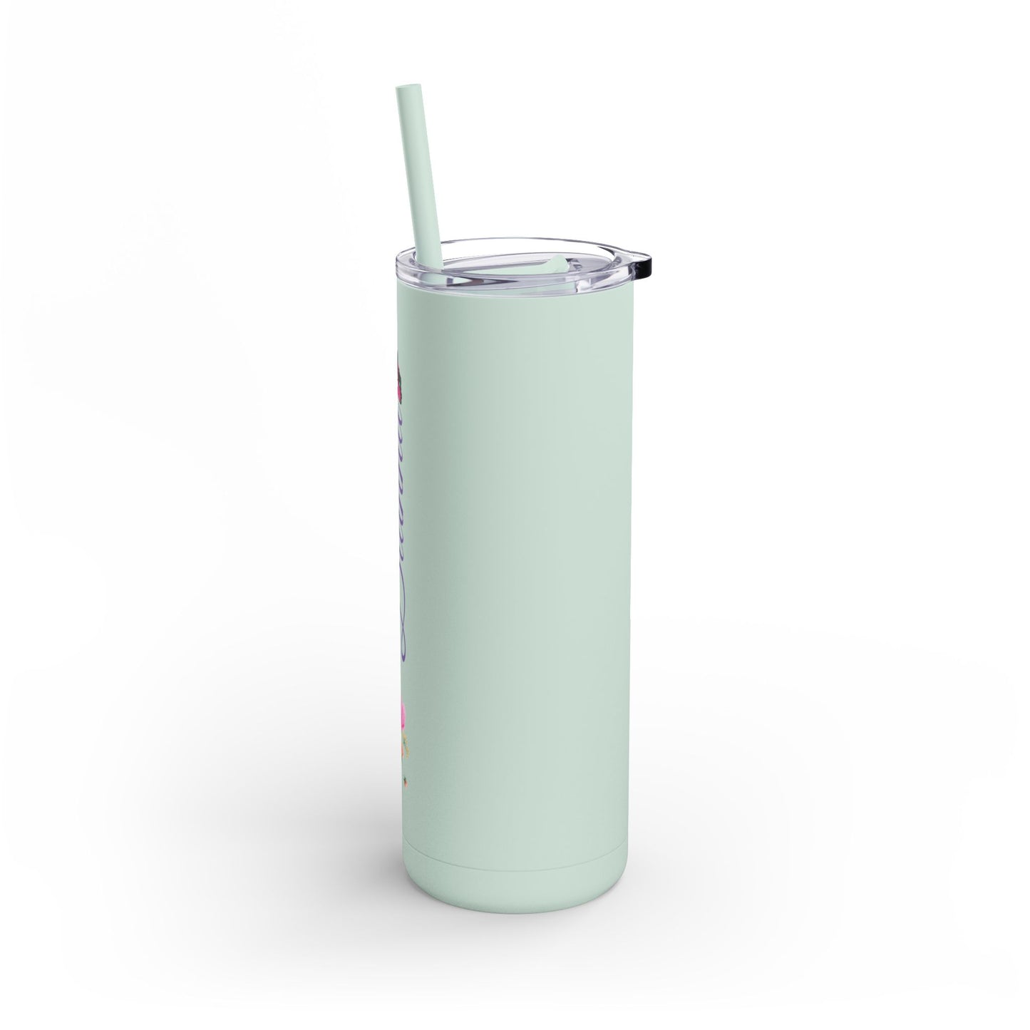 Personalized Skinny Tumbler with straw 20oz - Tumbler World