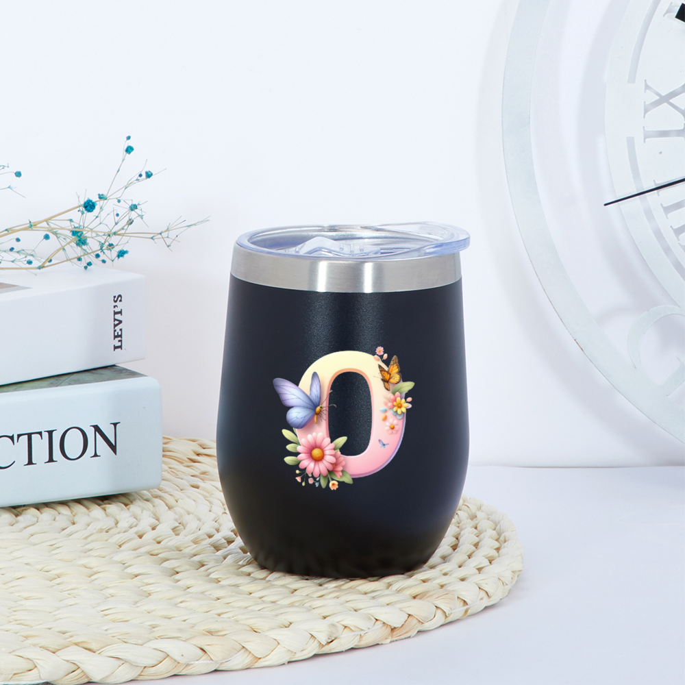 Custom letter wine tumbler - Tumbler World