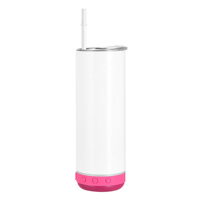 20oz Bluetooth tumbler with pink speaker base