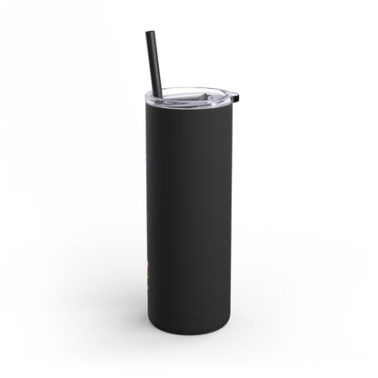 Personalized Skinny Tumbler with straw 20oz - Tumbler World