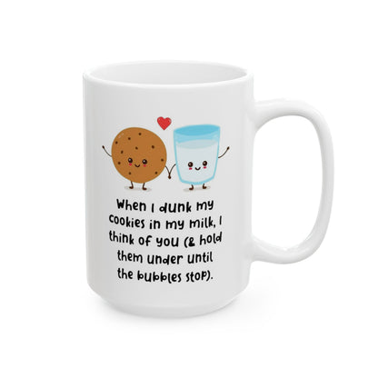 Cookies and Milk: Dark Humor coffee mug