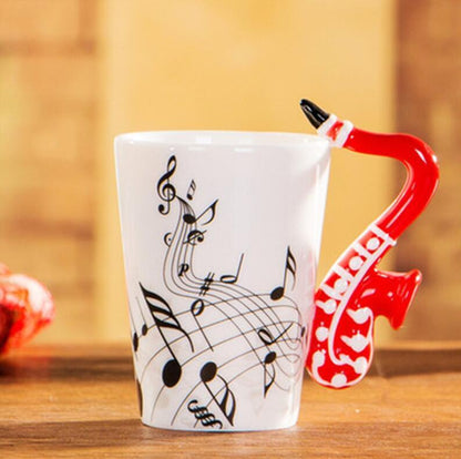 Musical Instrument Mug with Guitar Handle - Tumbler World