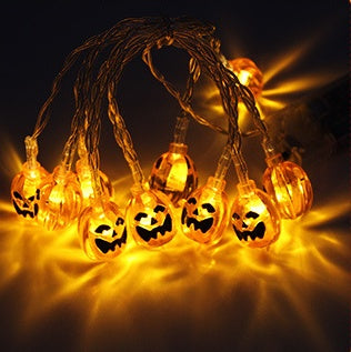 Halloween Decoration Pumpkin Light LED String Lights Lantern - Tumbler World