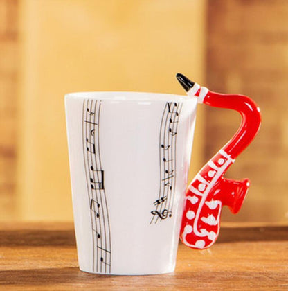 Musical Instrument Mug with Guitar Handle - Tumbler World