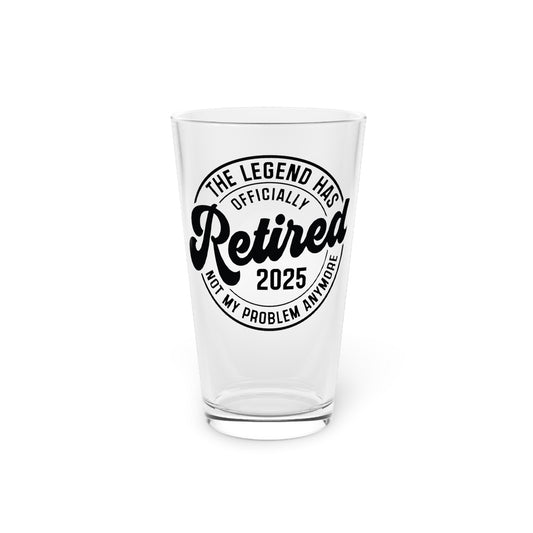 The Legend Has Retired 2025 Pint Glass – Special Edition