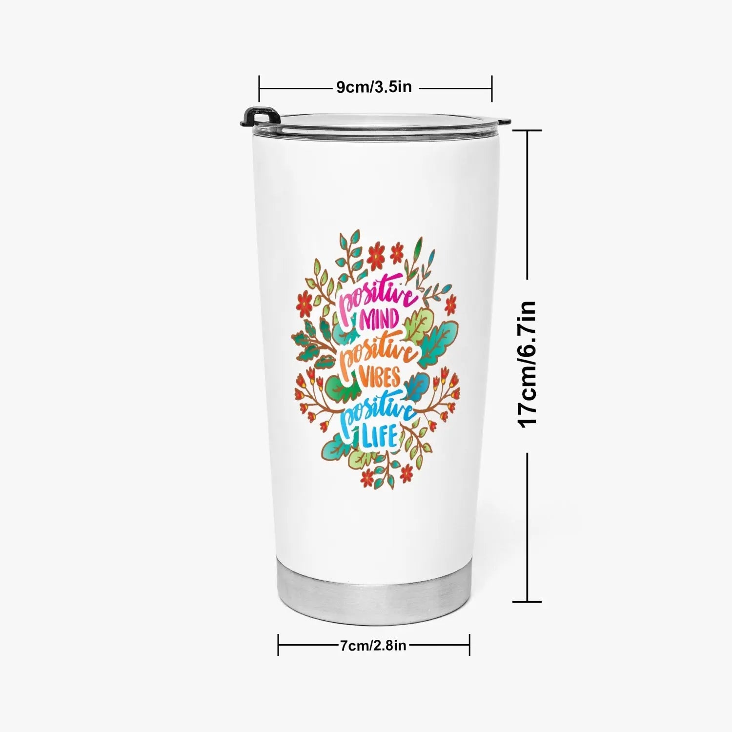 Positive Mind, Positive Vibes, Positive Life Tumbler - Tumbler World