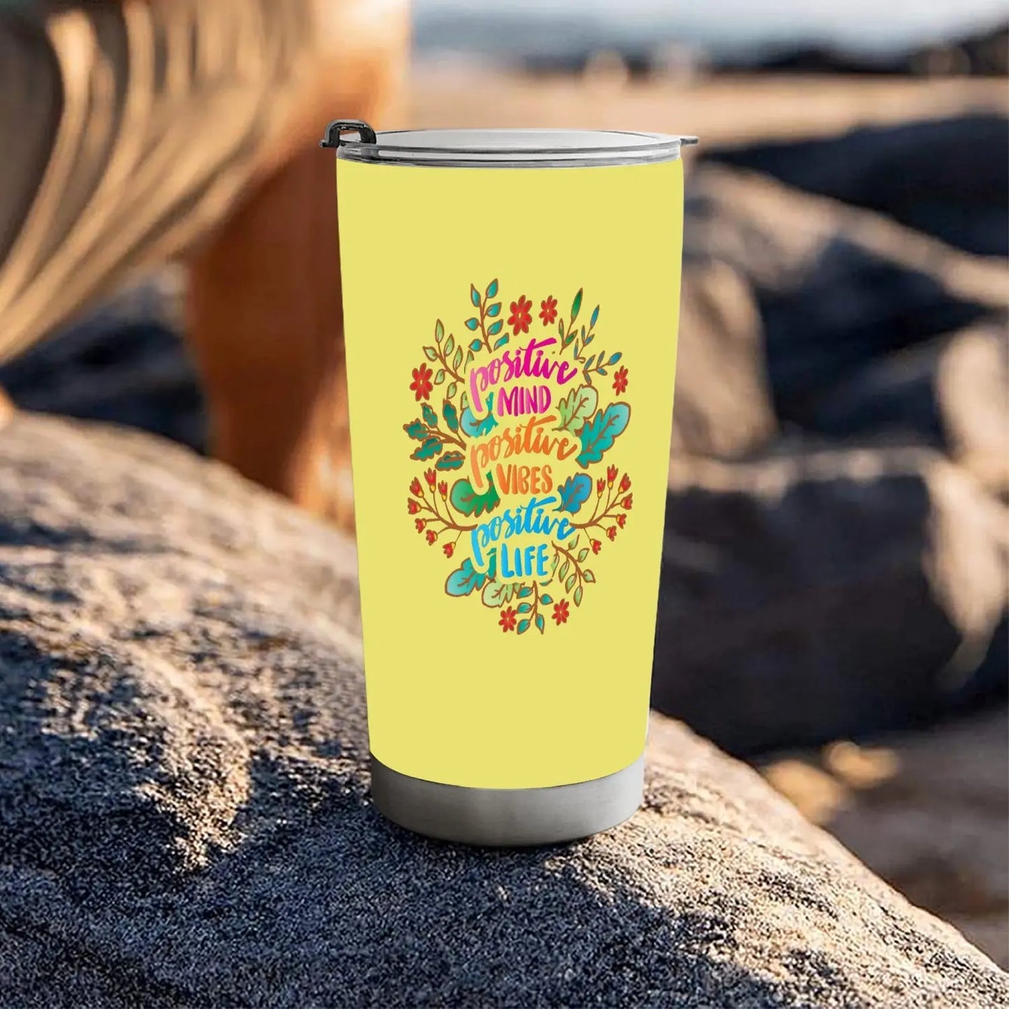 Vibrant Positive Mind, Positive Vibes, Positive Life Tumbler - Tumbler World